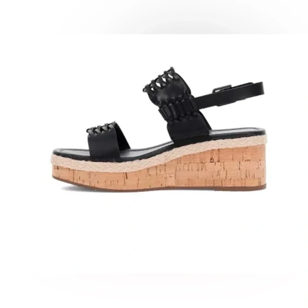 Frye and Co. Size 10 Women’s Black Lavish Wedge Sandal. New With Tags. - Picture 3 of 10